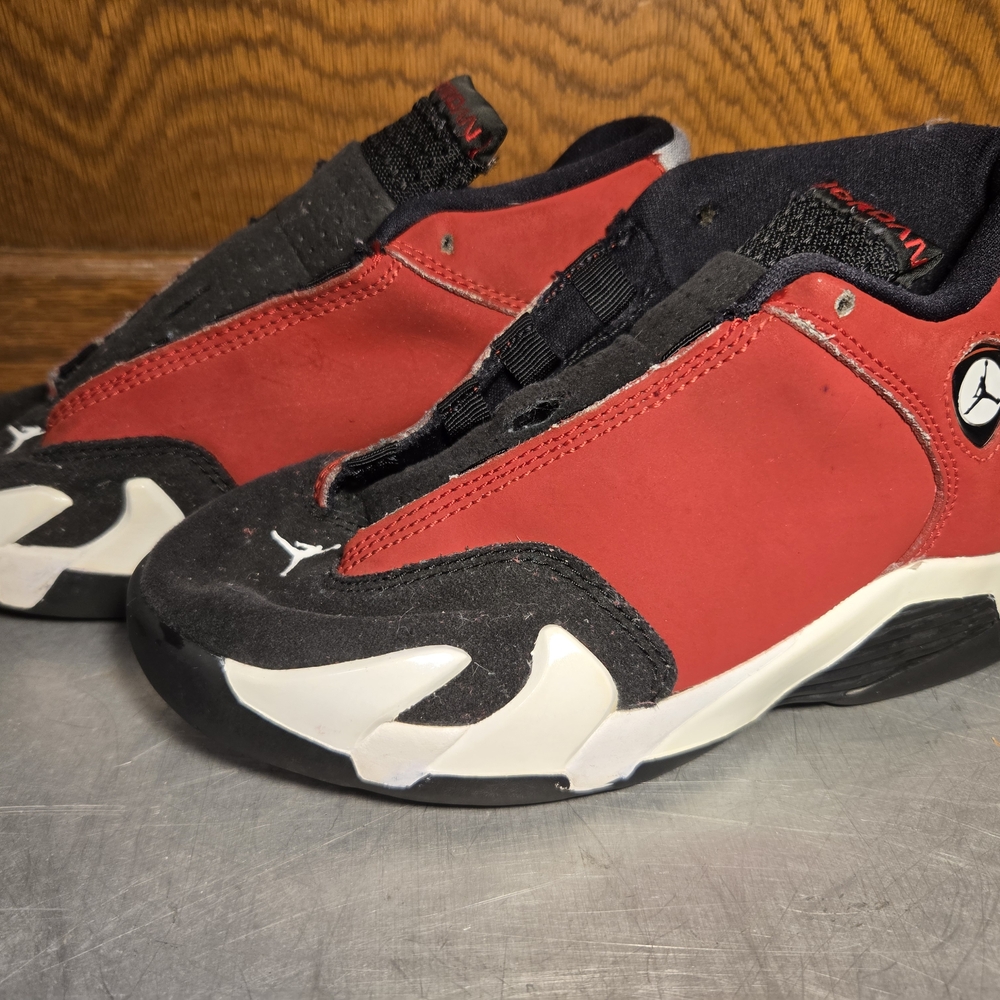 Nike Air Jordan 14 Retro In Gym Red and Black Kids Sneakers